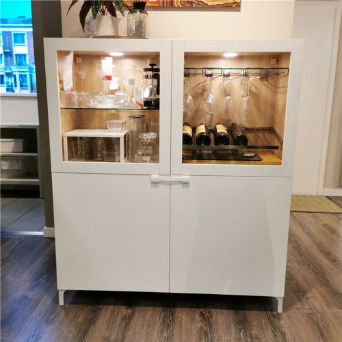 lnga landgre国内ikea代购宜家贝达玻璃门酒柜储物组合餐边柜展示柜靠