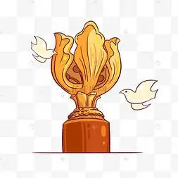 香港自治区标志紫荆花造型插画边框体育抽象渐变红蓝色线条学生校徽