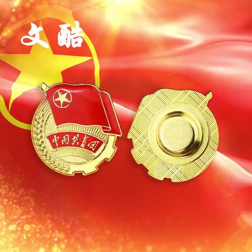 新版标准型团徽共青团团员学生青年用胸章安全别针扣强力磁铁加厚
