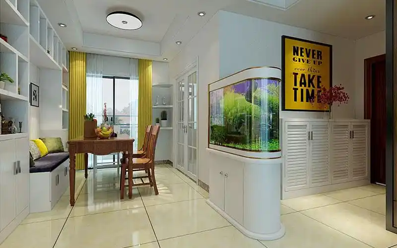 如果鱼缸的鱼死了,而且正对着大门是很晦气的,所以摆放鱼缸时不能正对