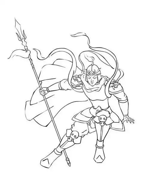 画马超的简笔画