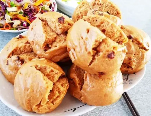 红糖大枣开花馒头,保肝护肝美容护肤