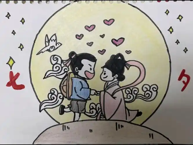 【3中11传统文化】"七夕节"主题实践活动—绘出心目中最美七夕