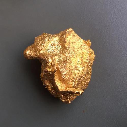 自然金粒 狗头金 明金矿 自然金原石 是一种产自脉矿纯天然 73克左右