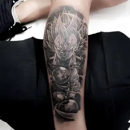 七龙珠刺青:纹在手臂和腿部上个性的动漫七龙珠纹身图案