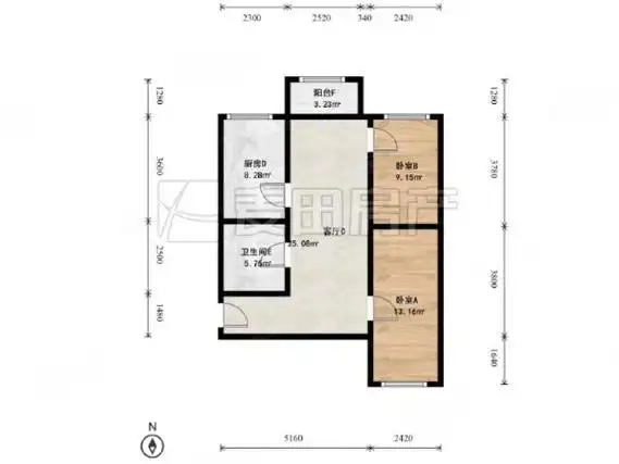 望坛新苑南北两居室!国瑞城!出租房源真实图片