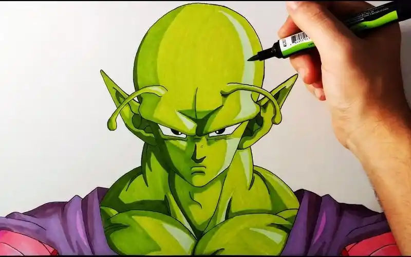 油管手绘大神手把手教你画出比克大魔王丨龙珠z