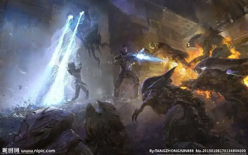 战斗场面设计图__动漫人物_动漫动画_设计图库_昵图网nipic.com