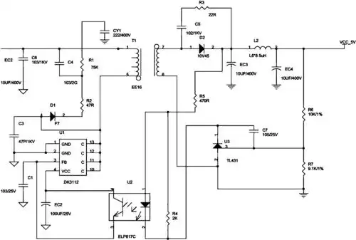 cn207995476u_一种草坪灯恒压恒流开关电源电路失效