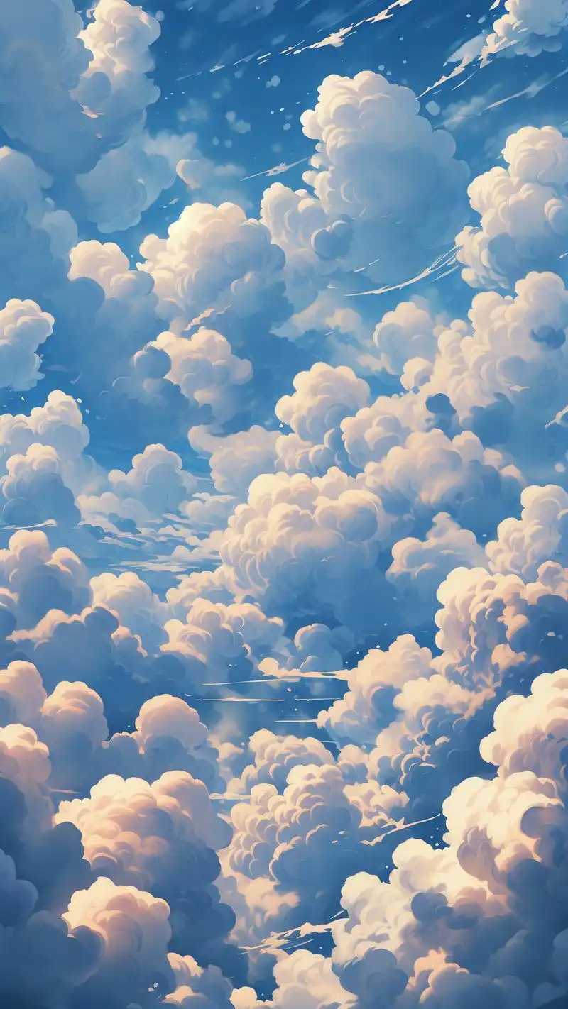 每一朵云都像是梦幻般的存在,轻盈,柔软,又充满了变化.