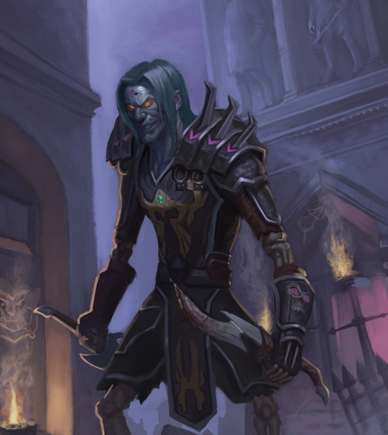 魔兽世界玩家画作亡灵盗贼送给打jjc的朋友