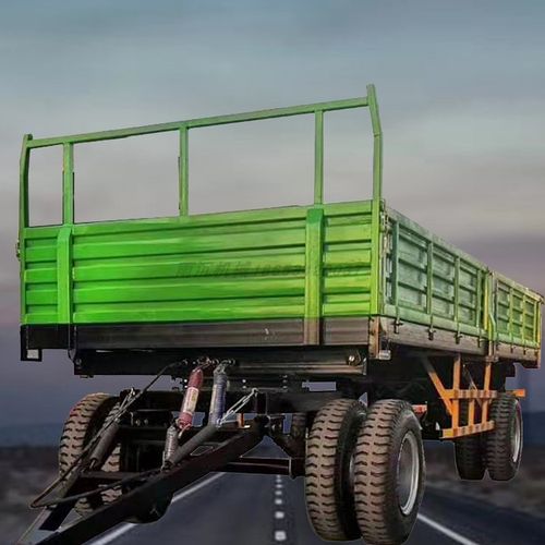 户外挂车载重10吨大型拖拉机工地货物运输斗双牵引农机配件