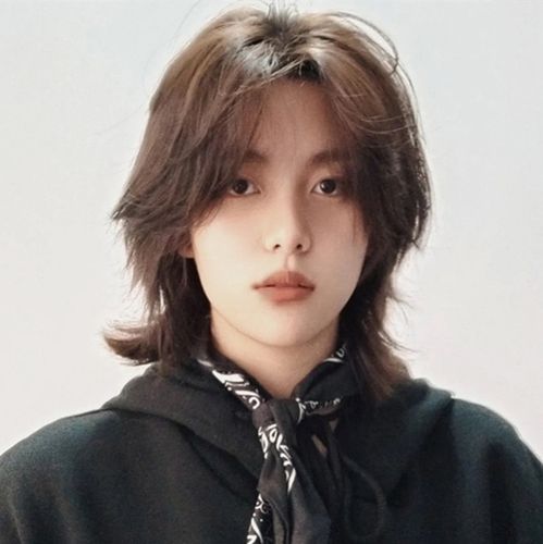 男生狼尾鲻鱼头假发男士武士头韩版帅气网红日系短发全头套式自然