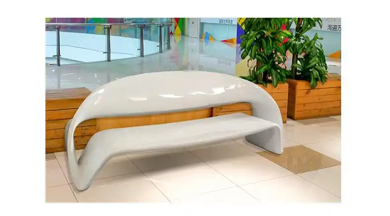 厂家直销玻璃钢休闲椅创意商场酒店广场公共区定制长条等候坐凳