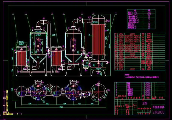 sjn2000双效浓缩器总图