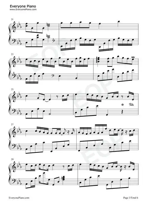 错位时空-完美版五线谱预览3