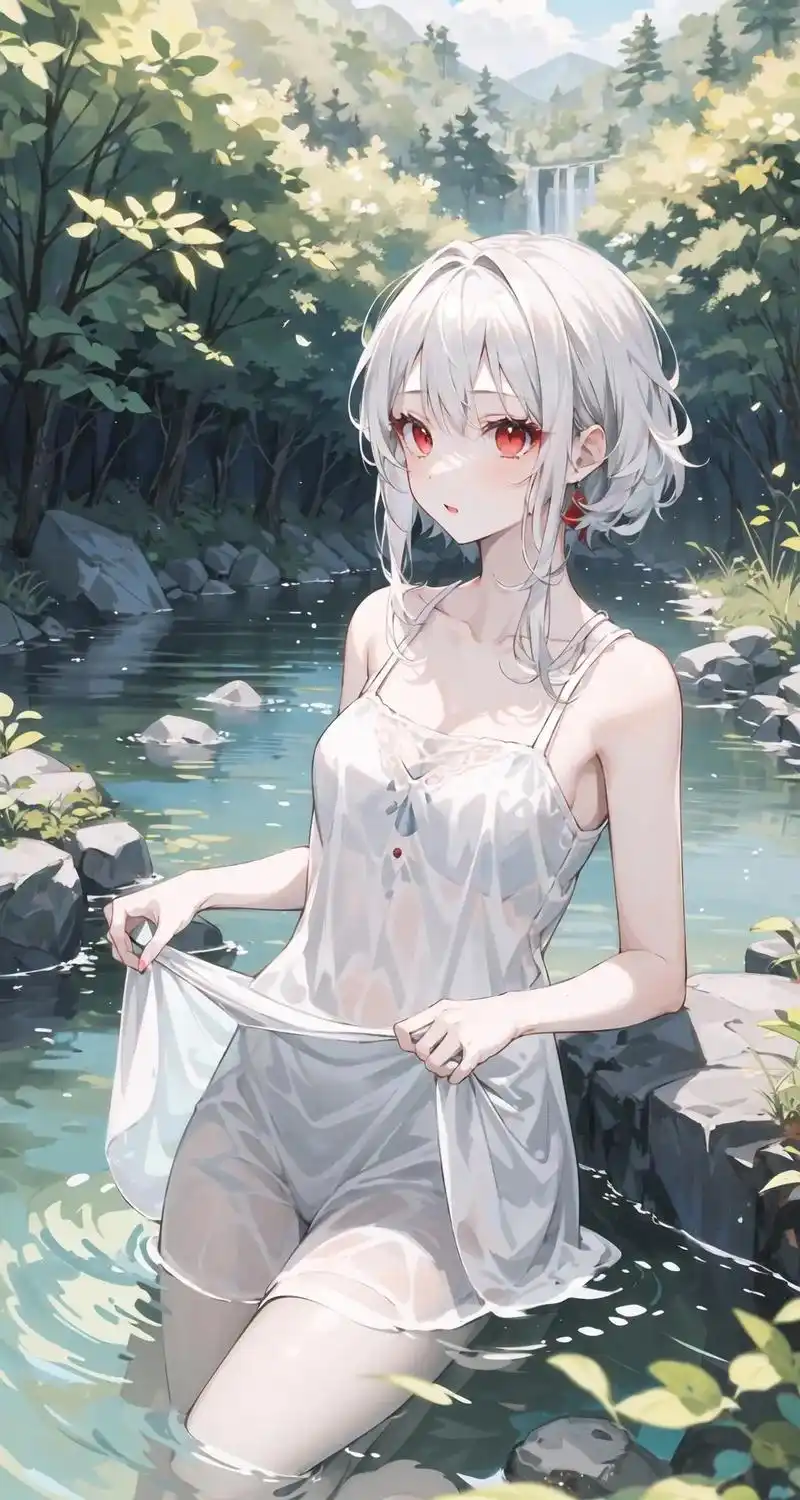 白发红瞳手机壁纸.#次元ai绘画 #手机壁纸 #壁纸 #动漫 - 抖音