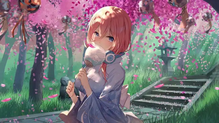 {动态壁纸}三玖--五等分的新娘_哔哩哔哩_bilibili