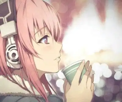 听音乐 动漫女孩 临摹 水