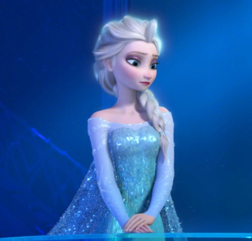 原创冰雪奇缘2艾莎穿的是秋裤仅此一张建模图怪我太眼拙