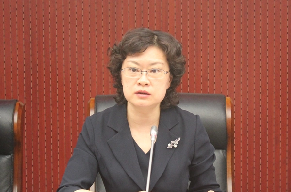 图为出席恳谈会的东城区委副书记,区长金晖 人民政协网记者 李敏杰 摄