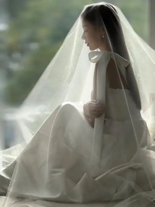 韩式新娘的婚纱照