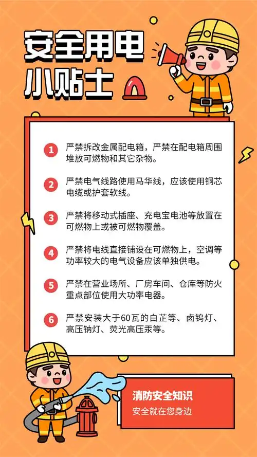 海报---安全用电 小贴士 - 找项目 - 天琥云课堂 - 互联网设计在线