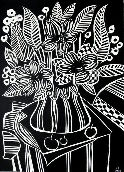 赵农艺术工作室学生纸版画作品