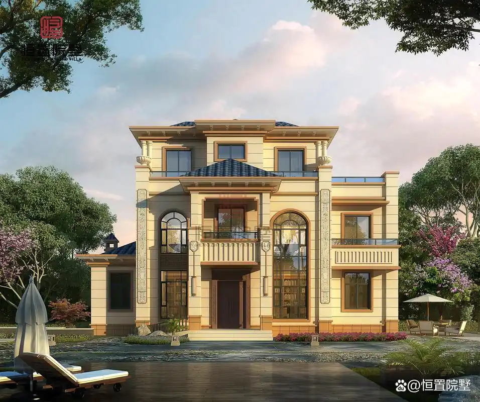 新中式二层半农村别墅,舒适大气,老家建一栋,邻居都羡慕!