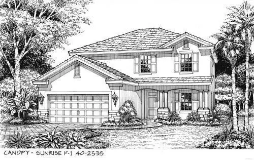 楼房一角素描简笔画