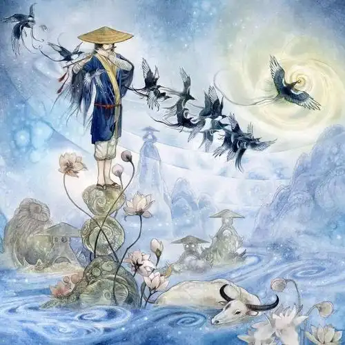 她用金箔和水彩融合,画出了华丽而又古老的神话故事,吸引了无数人的