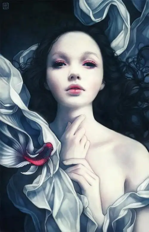 英国插画师一组相当梦幻的人物插画作品!唯美到极致的艺术品