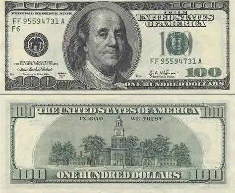 美国宪法诞生地一百美元上的费城故事