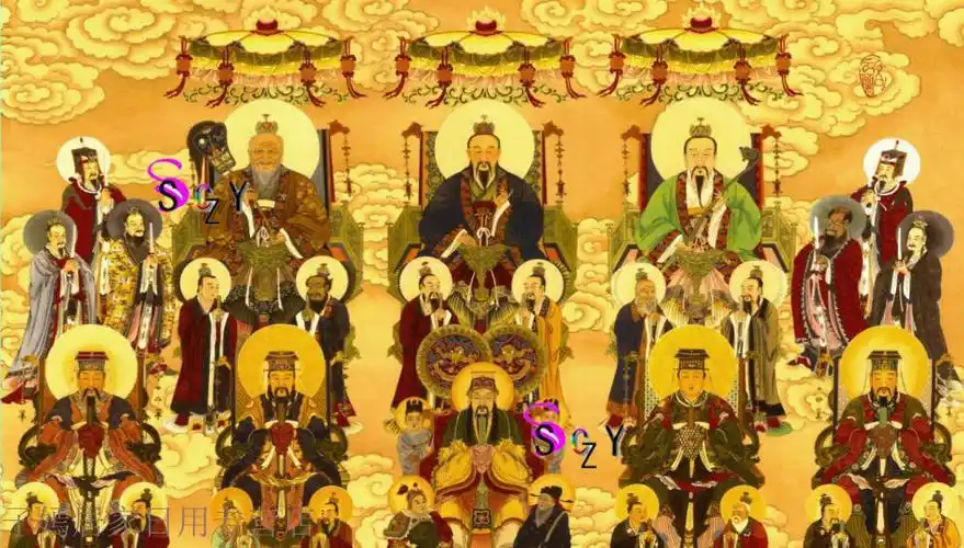 创森小米生态家居家里墙上装饰品有字版全神图挂画道教众神画像新品