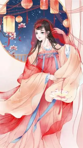 古装小姐姐精美插画,高清桌面,手机锁屏图片-壁纸族