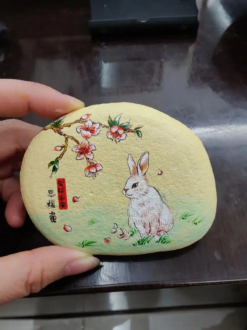 画画 #石头画教程 #创意石头画#手绘 #国画 - 抖音