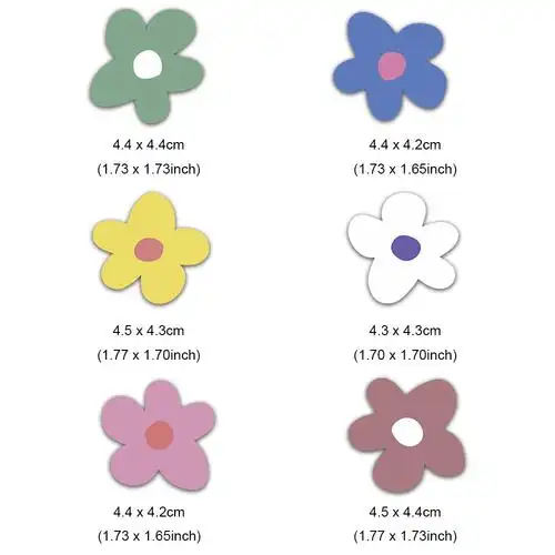 泫雅风ins可爱彩色花花防水贴纸手机电脑ipad装饰素材包少女心