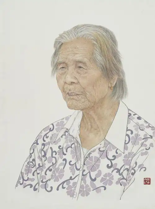 "叶华"工笔画人物肖像系列部分作品欣赏 - 国画 - 中国书法家画家网