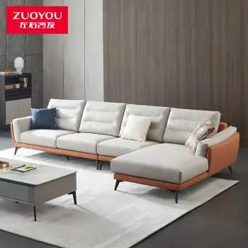 zuoyou左右家私左右布艺沙发客厅现代简约轻奢科技布沙发大小户型客厅