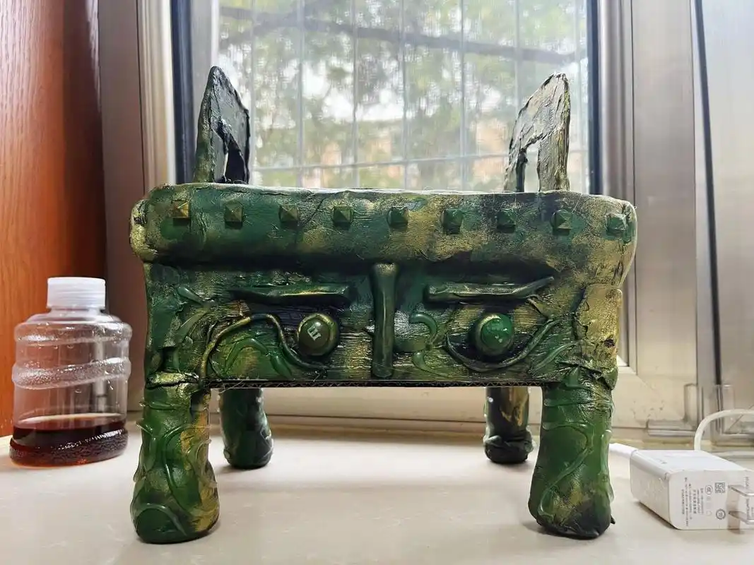 粘土做青铜器,儿童创意手工