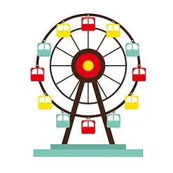 卡通游乐场设施素材_卡通游乐场设施图片元素-觅元素