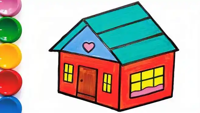 简易画教你画一幢爱心小房子,一起来学画吧!-母婴亲子视频-搜狐视频