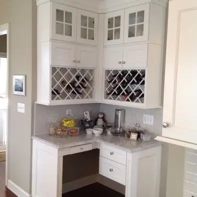 转角酒柜效果图