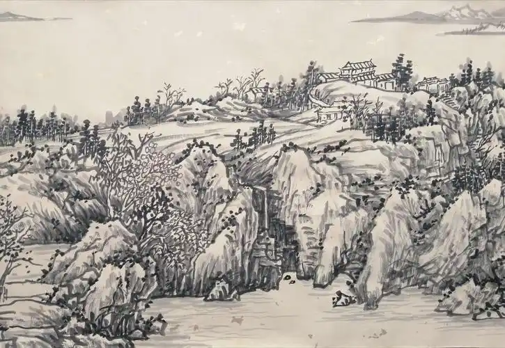 逸尘十米仿古山水长卷