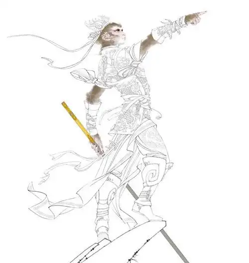 张旺插画——齐天大圣