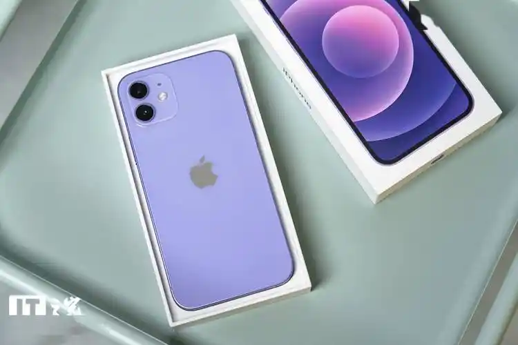 it之家开箱紫色苹果iphone12图赏就像春天里的丁香花