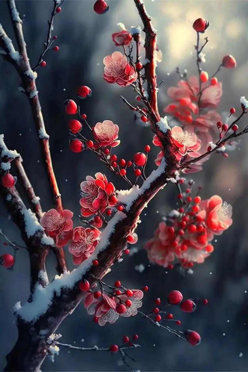 俏也不争春,只把春来报.在冰雪中傲然的梅花预示着,春天已经来 - 抖音