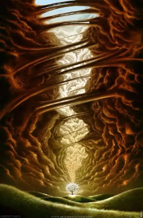 背景 地狱里的树苗