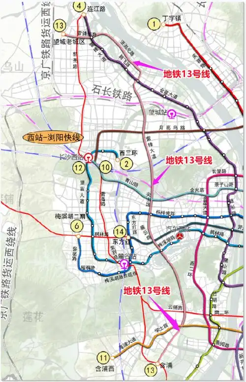 长沙地铁规划图 长沙坪塘2030规划图-双佳迪百科