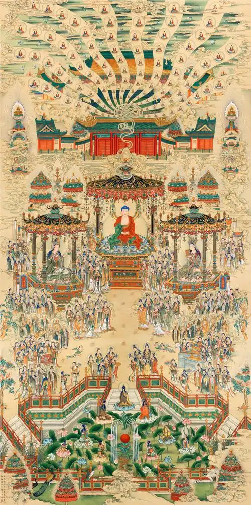 西方极乐世界庄严图